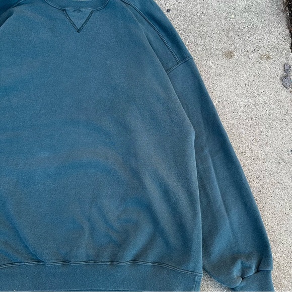 Vintage 90s Russell Athletic Blank Streetwear Crewneck Made in USA Sweatshirt XL - Picture 3 of 12